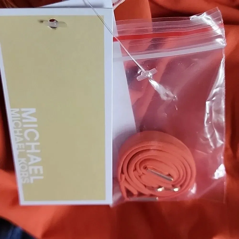 Michael Kors orange women's Grommet One-Shoulder One-Piece Swimsuit size 12